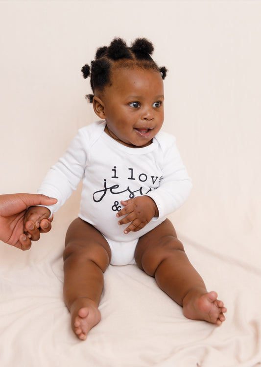 I Love Jesus & Naps Onesie