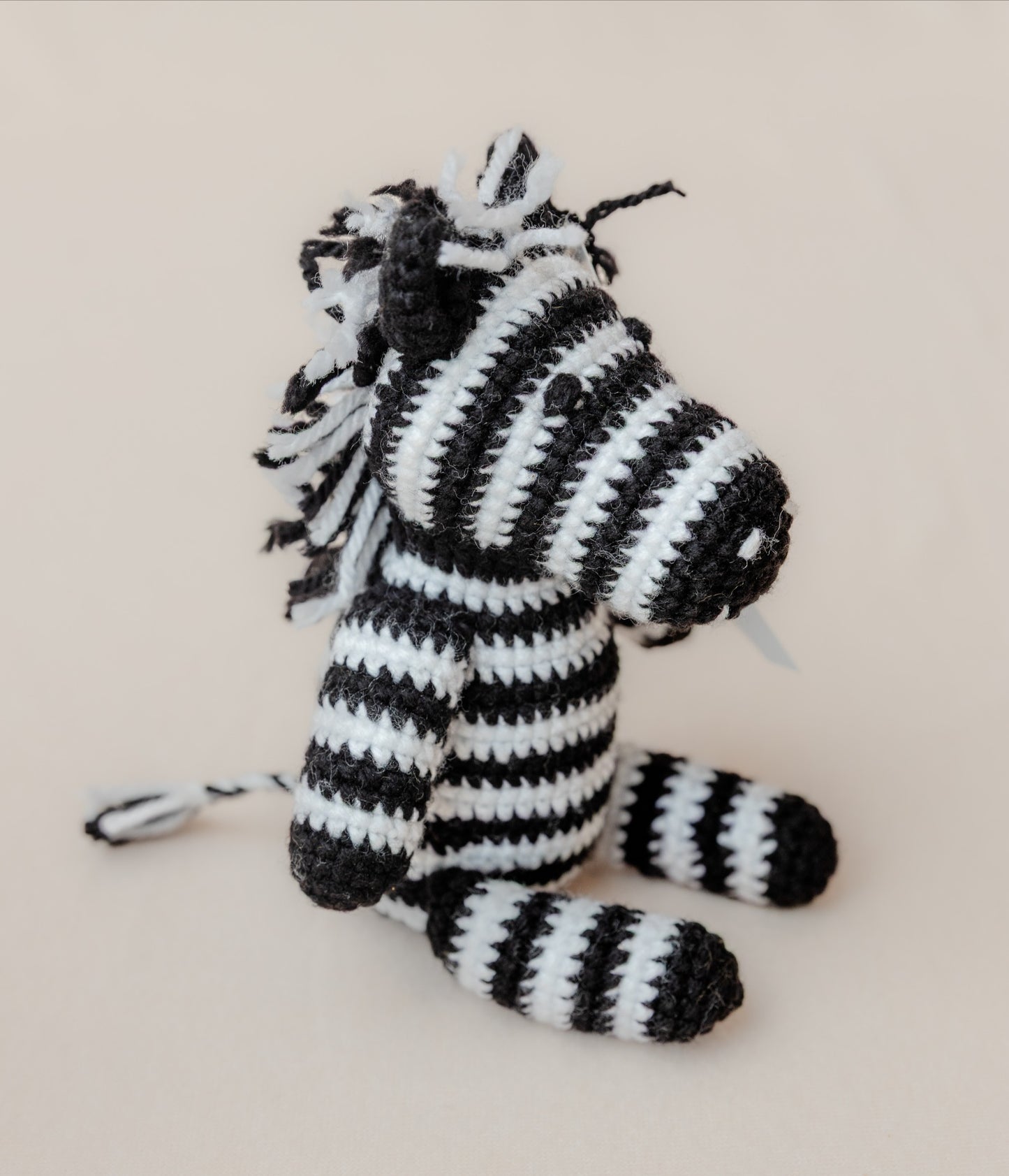 Zebra Knitted Stuffed Animal