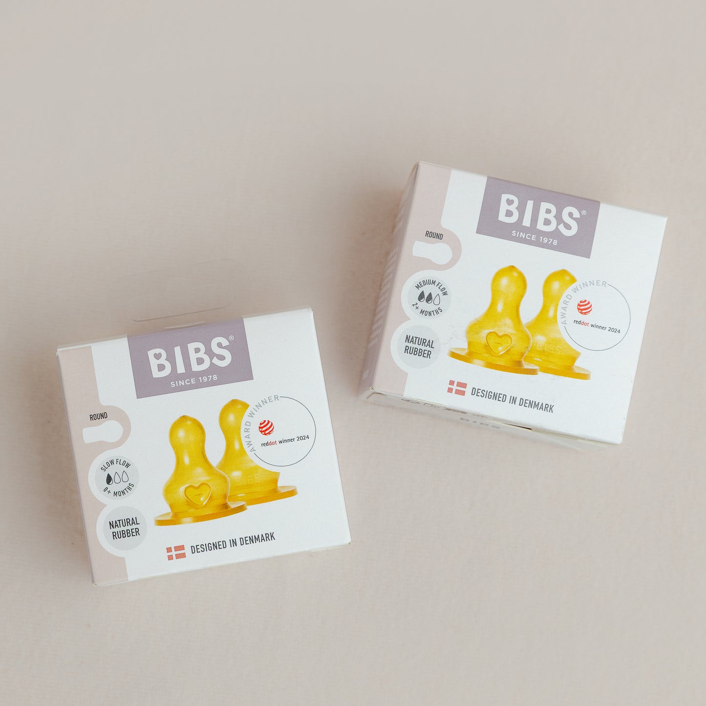 BIBS Bottle Latex Nipple 2 Pack