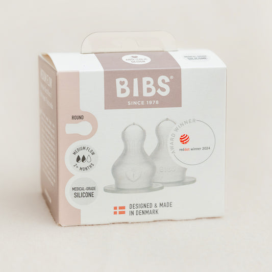 BIBS Bottle Silicone Nipple 2 Pack