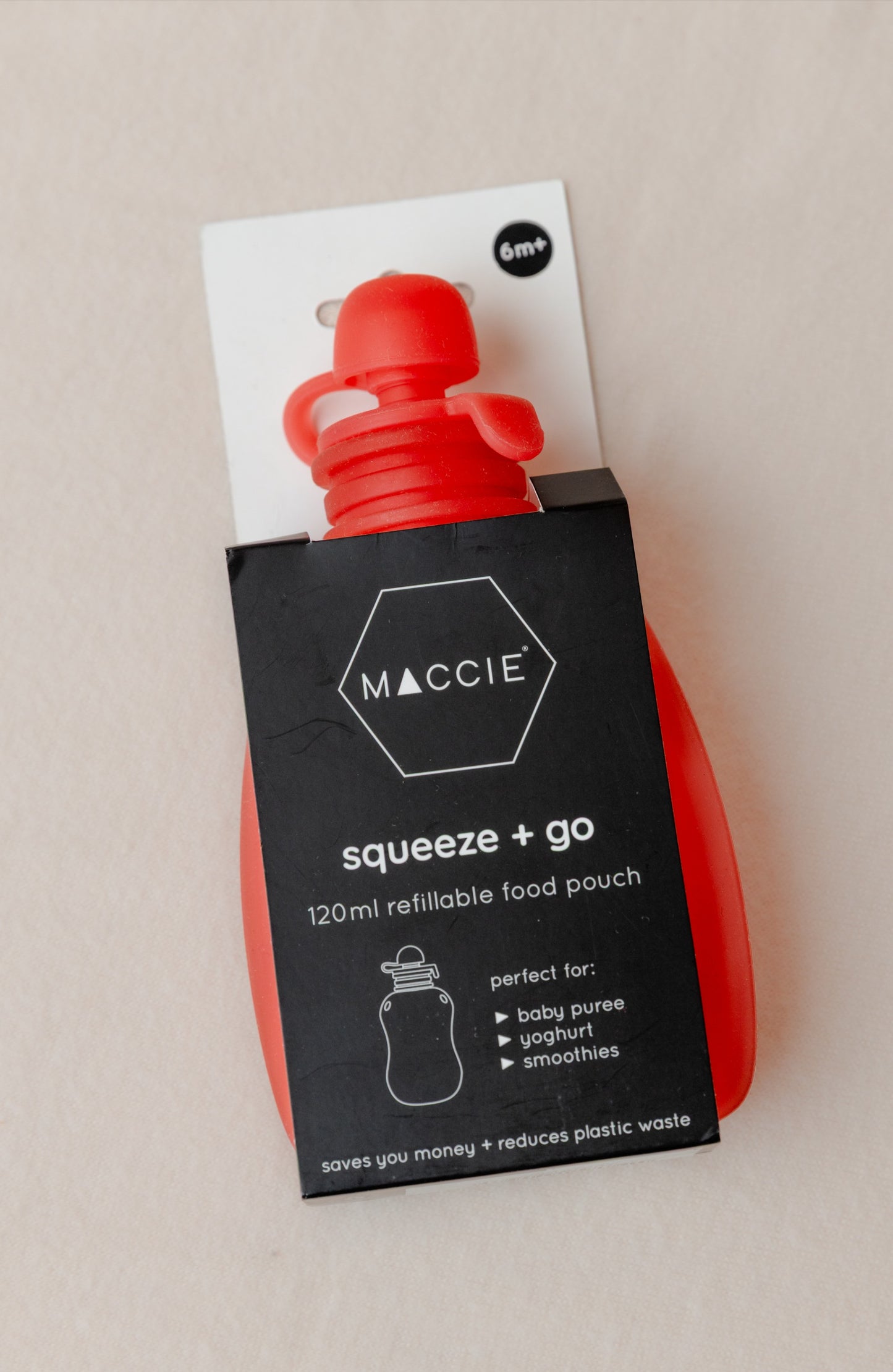 Squeeze + Go Refillable Pouch - Raspberry Pink