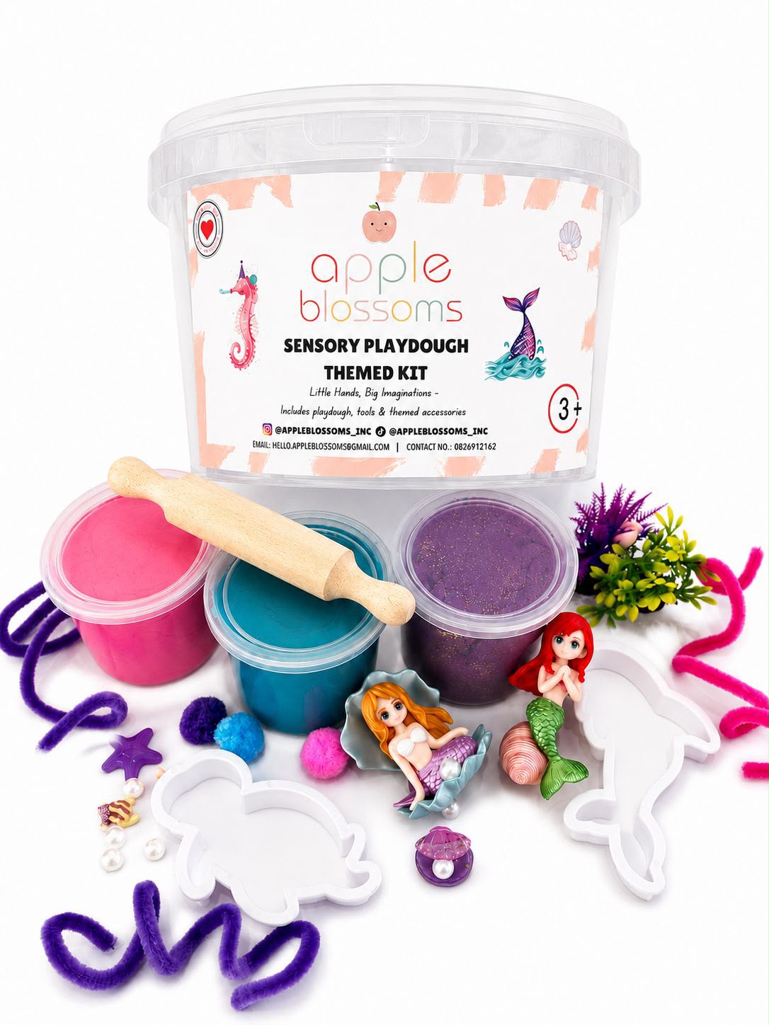 Mermaid Sensory Play Dough Kit