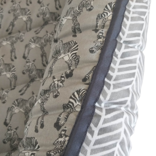 Babynest – Grey Zebras + Grey + Grey Trim