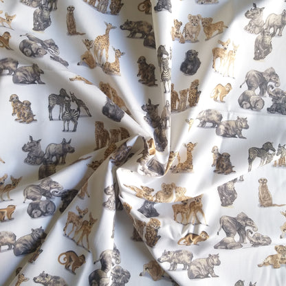 Feeding Pillow – Baby Wild Animals + Grey Leopard Print