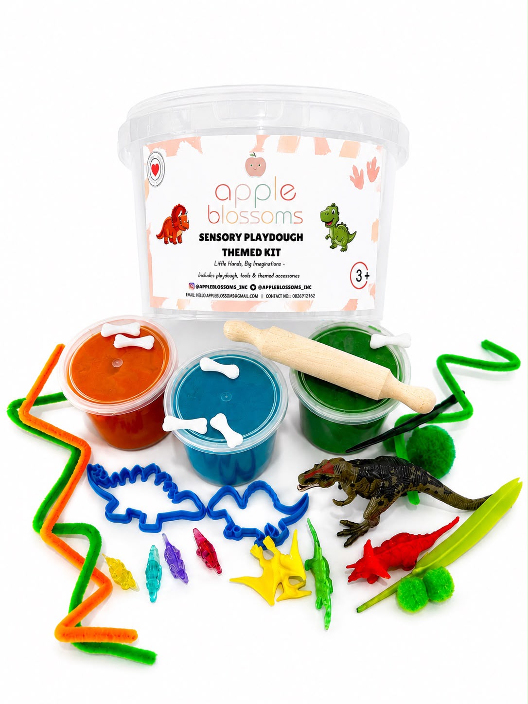 Dinosaur Sensory Play Dough Kit
