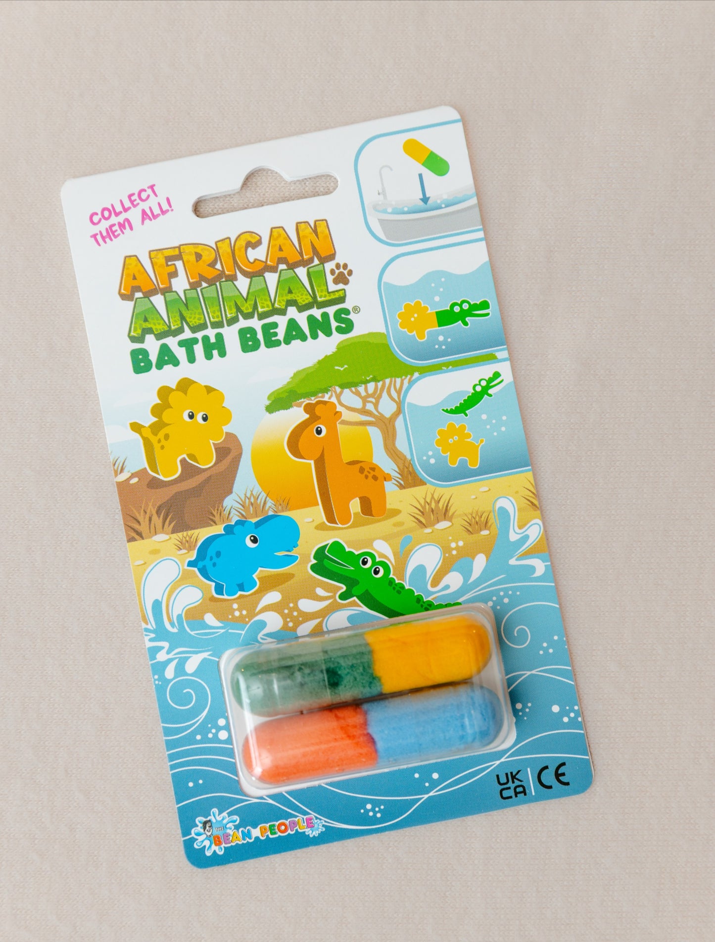 African Animals Bath Beans