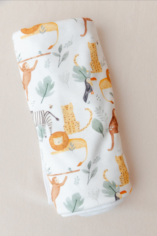 Baby Blanket-Watercolour Jungle