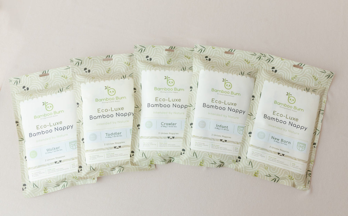 Bamboo Bum Nappies - Sample Pack