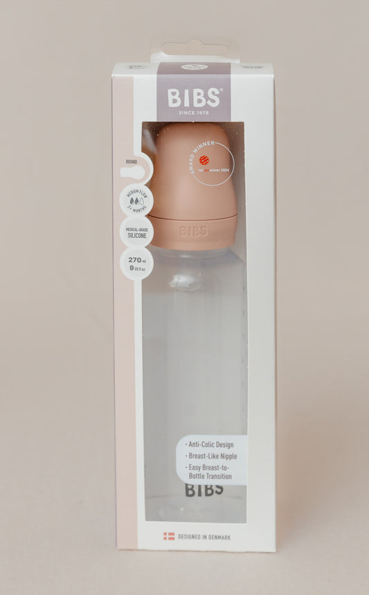 BIBS Baby Bottle Round 1 Pack Medium Flow