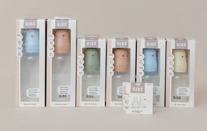 BIBS Baby Bottle Round 1 Pack Medium Flow