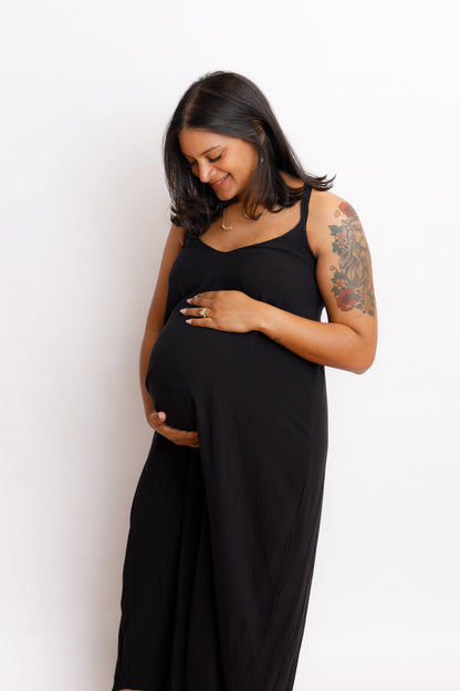 Black Swing Maxi Dress