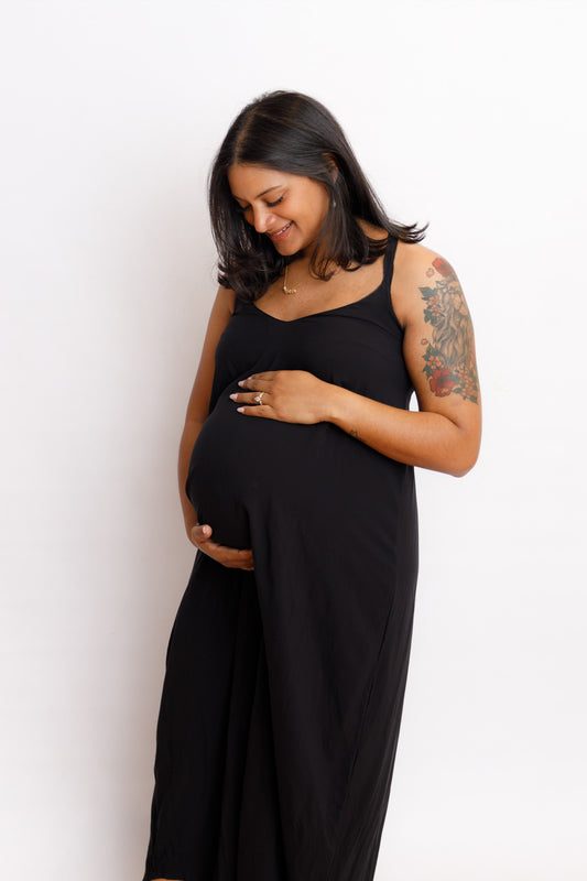 Black Swing Maxi Dress