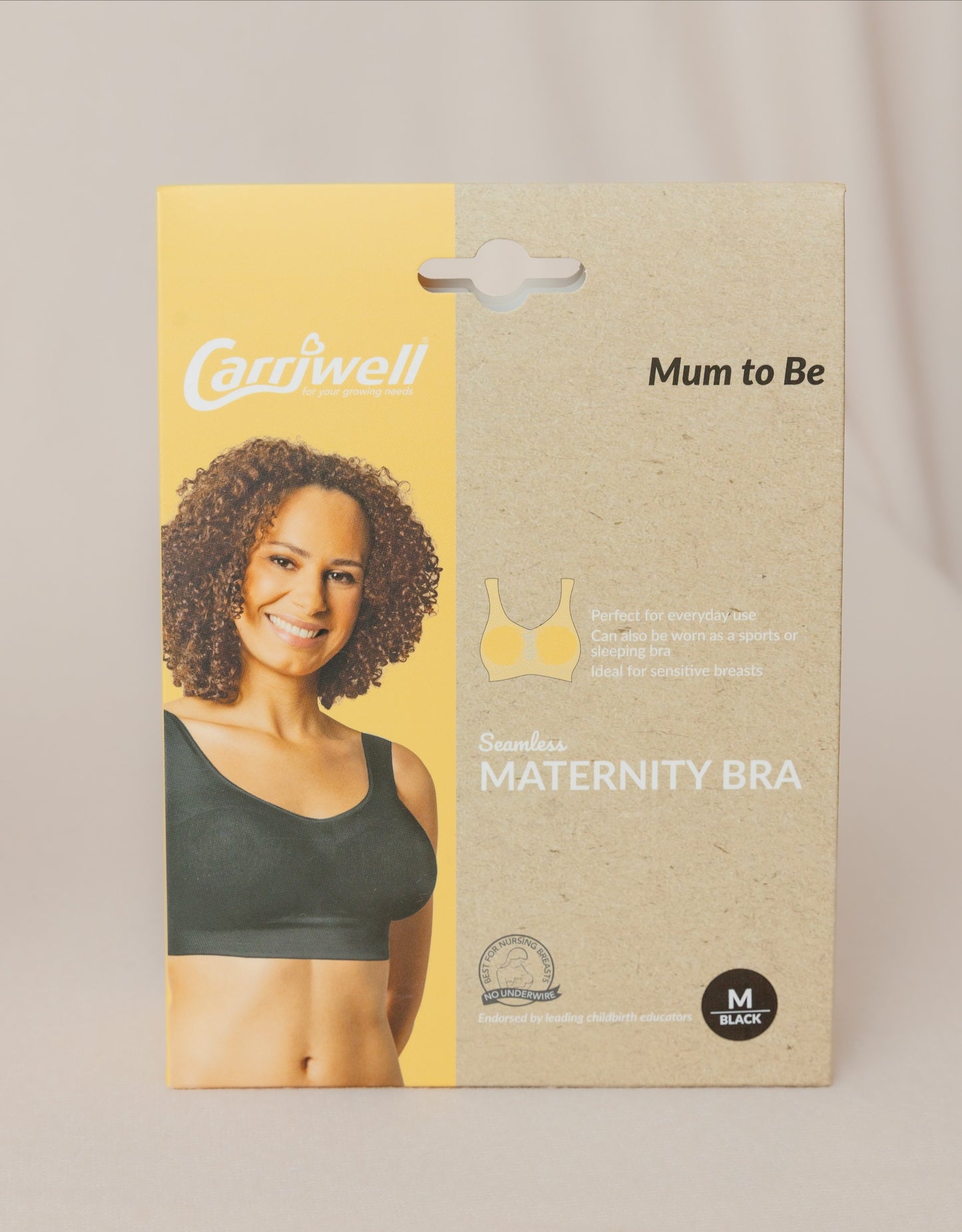 Seamless Maternity Bra Black