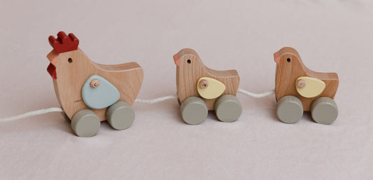 Chicken Family Pull-Along