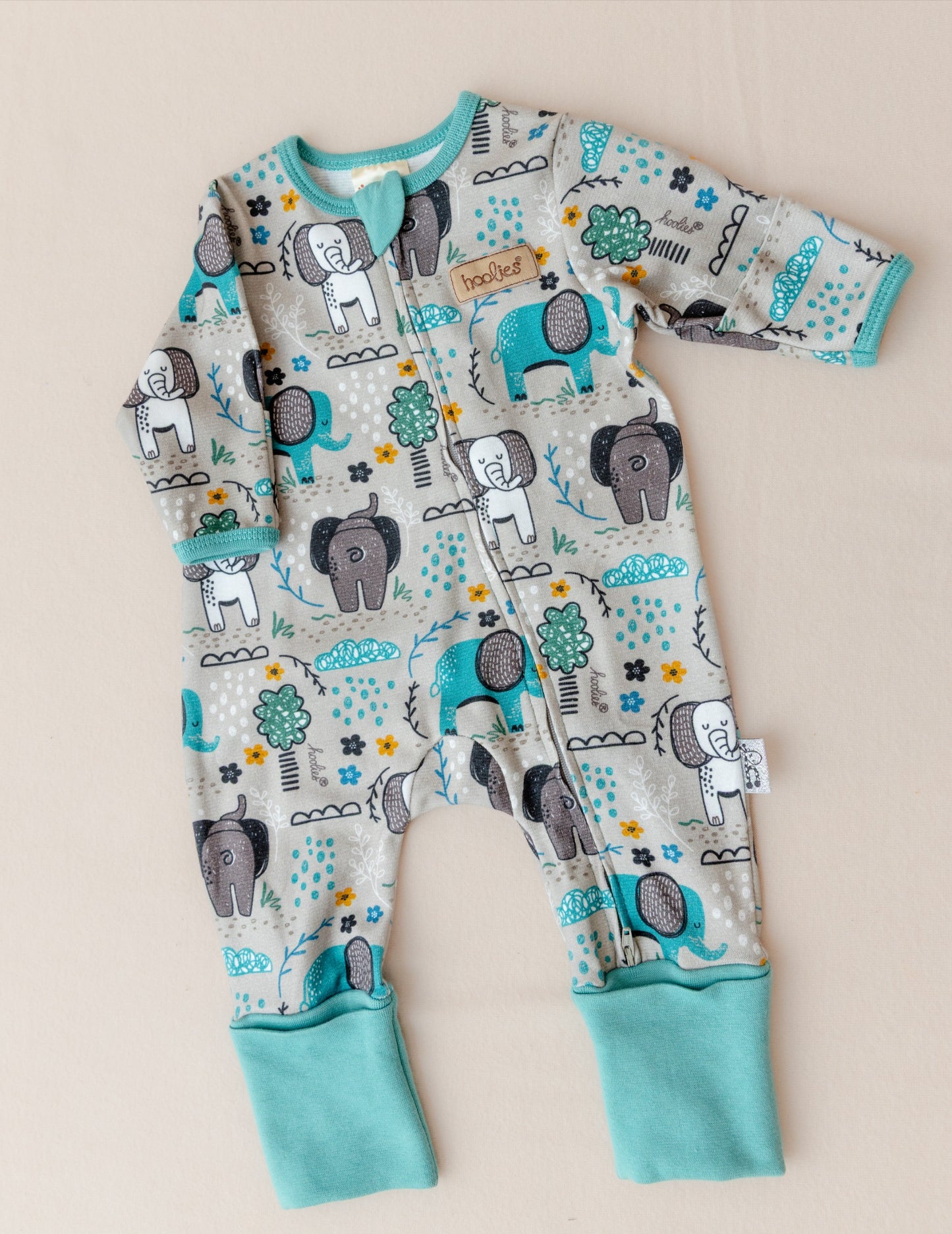 Ellie Crest Allover Print Onesie