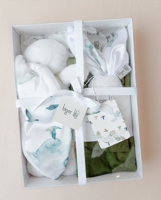 Gift Set- Swaddle & Bunny Fatigue/Birds