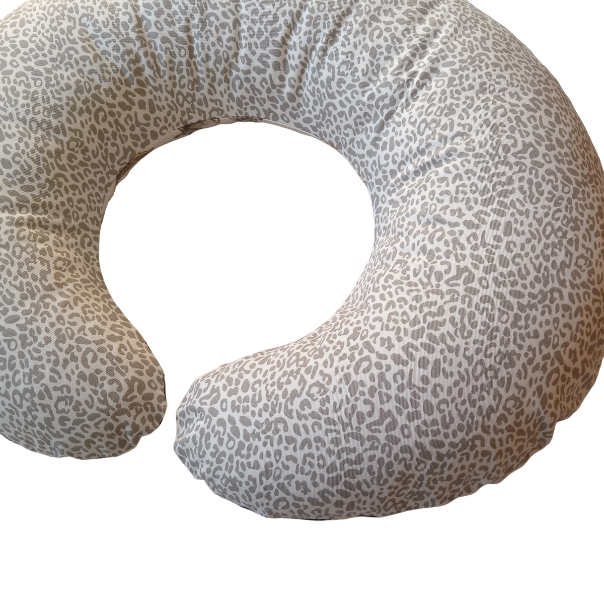 Feeding Pillow – Baby Wild Animals + Grey Leopard Print