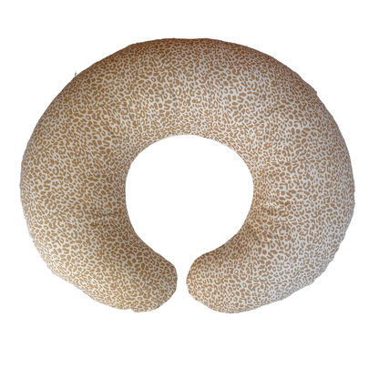 Feeding Pillow – Baby Lion & Cheetah Cubs + Sand Leopard Print