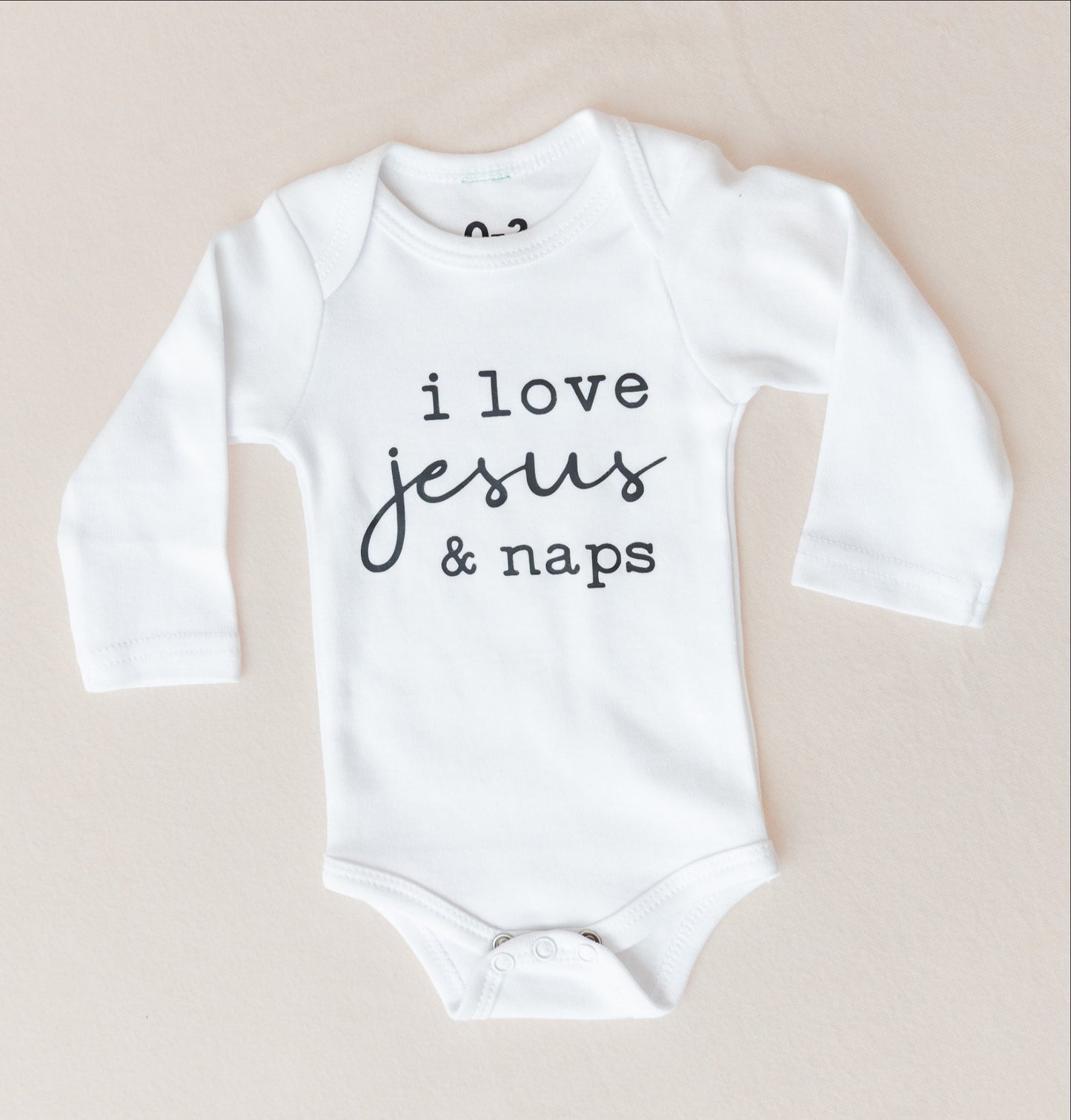 I Love Jesus & Naps Onesie
