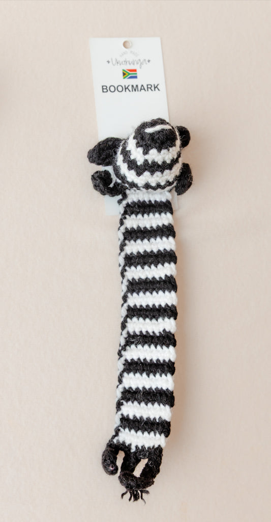 Zebra Knitted Bookmark
