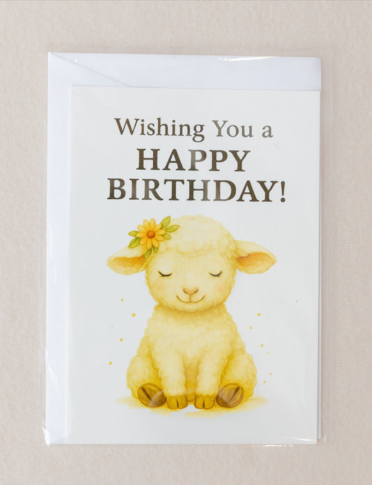 Lamb Cards Happy Birthday