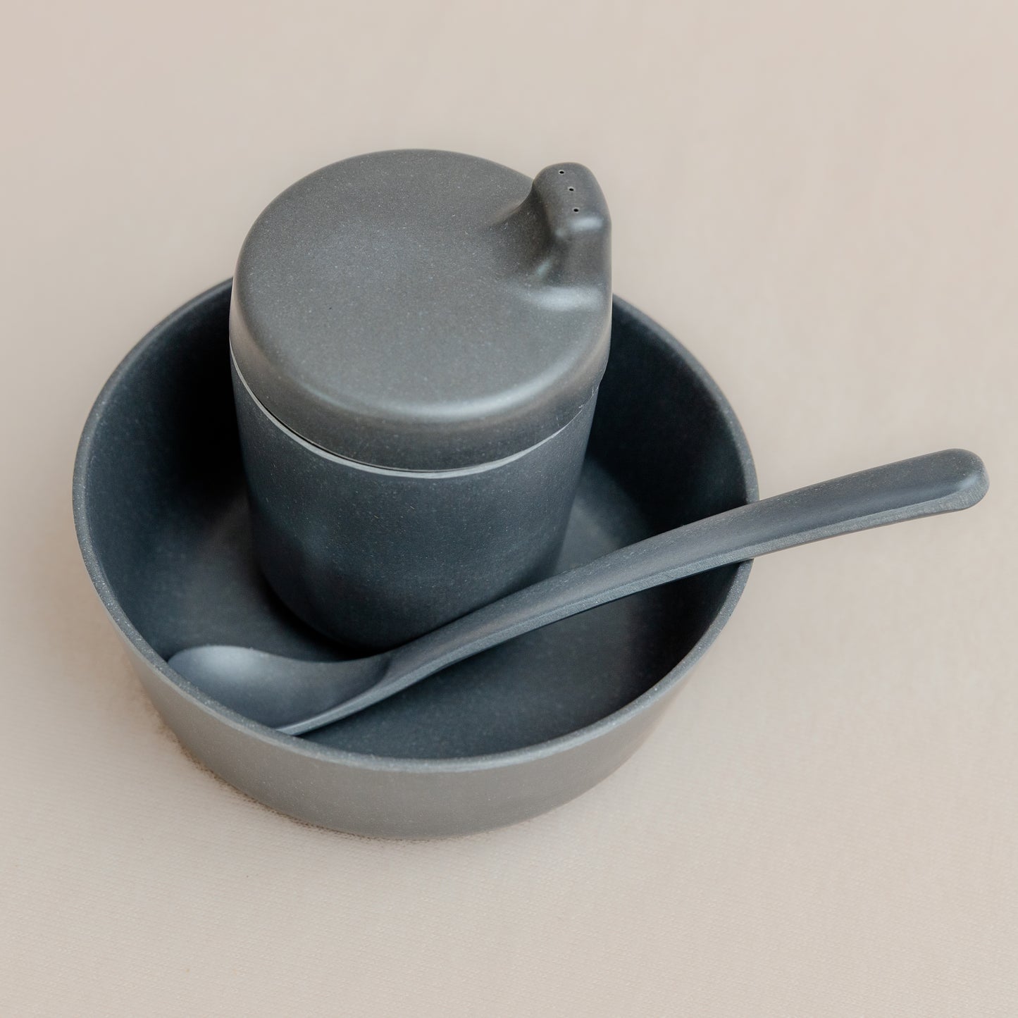 Bamboo Baby Feeding Set – Bowl, Spoon & Cup