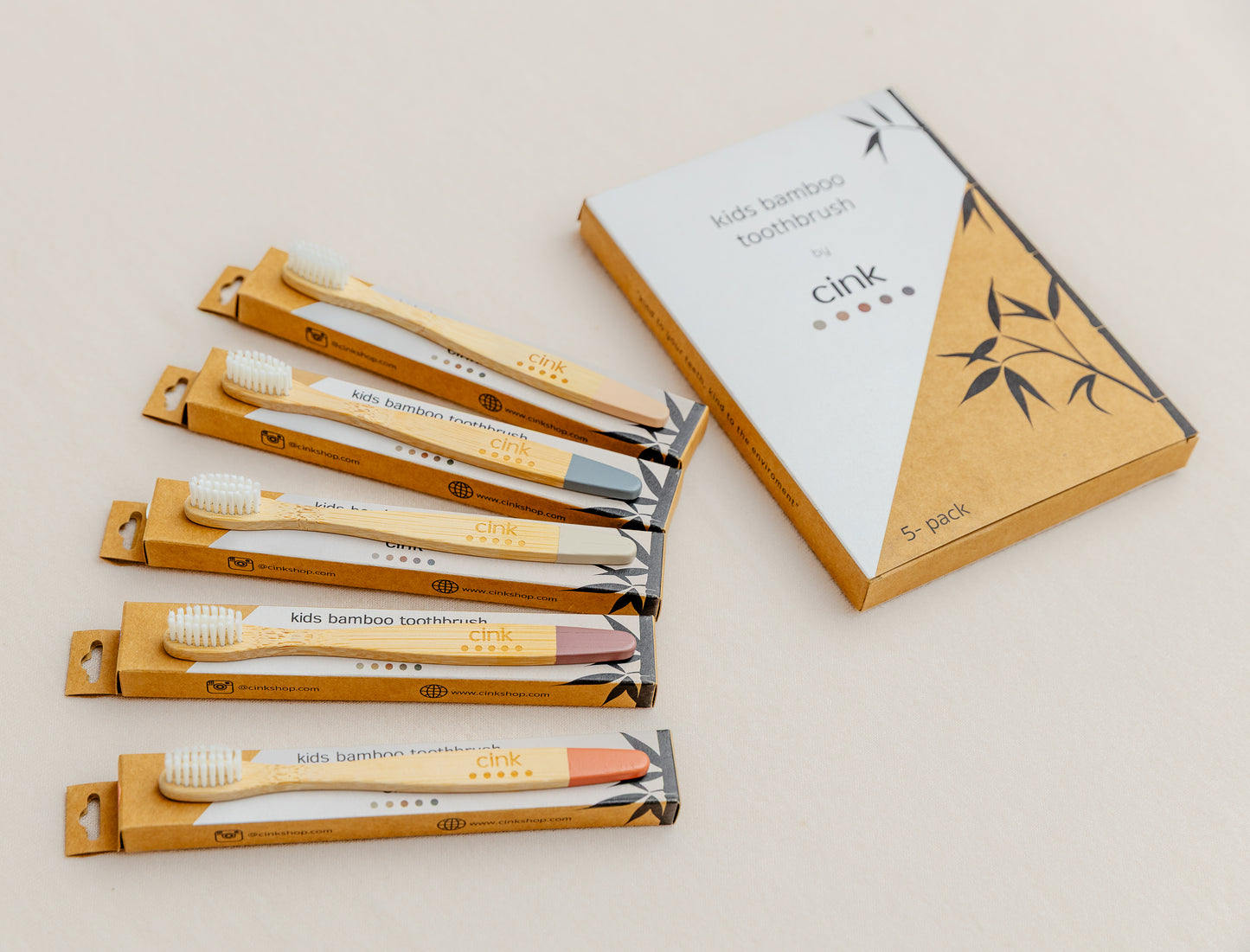 Kids Bamboo ToothBrush (5 Pack)