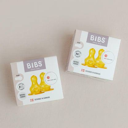 BIBS Bottle Latex Nipple 2 Pack