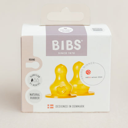 BIBS Bottle Latex Nipple 2 Pack