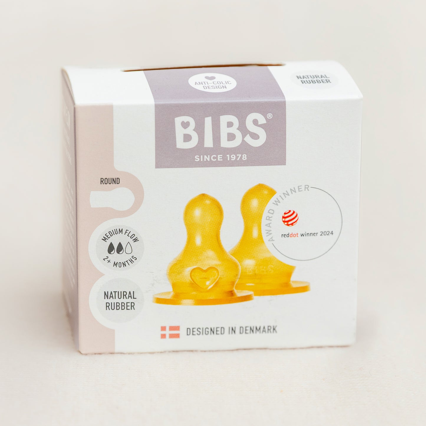 BIBS Bottle Latex Nipple 2 Pack