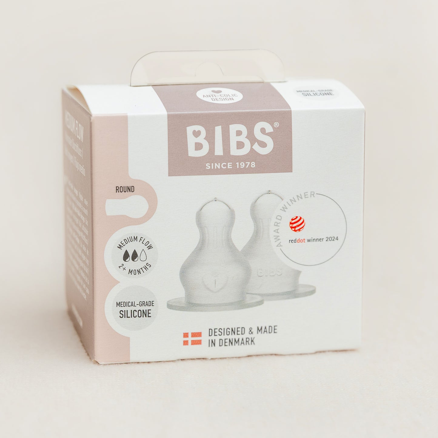 BIBS Bottle Silicone Nipple 2 Pack