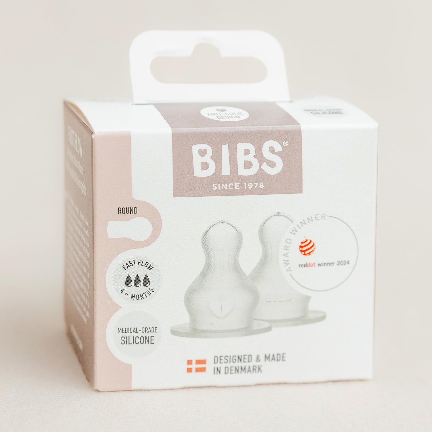 BIBS Bottle Silicone Nipple 2 Pack