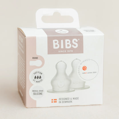 BIBS Bottle Silicone Nipple 2 Pack