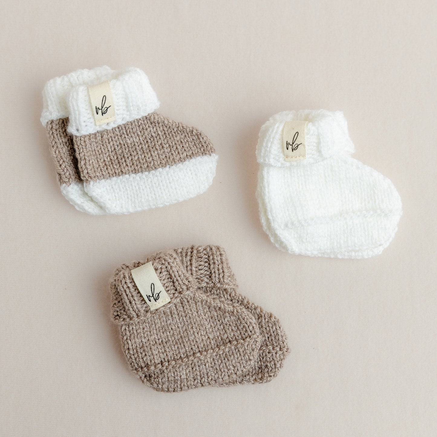 Knitted Booties (0-3 Months)