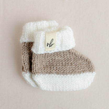 Knitted Booties (0-3 Months)