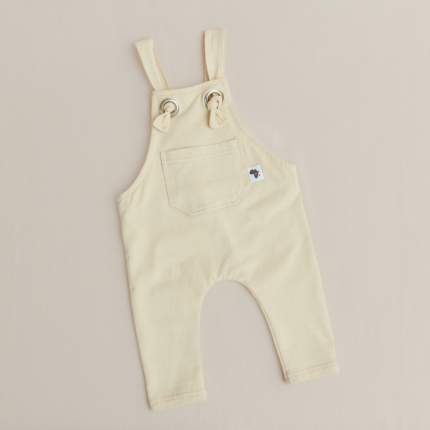 Knot Dungaree Long Cream
