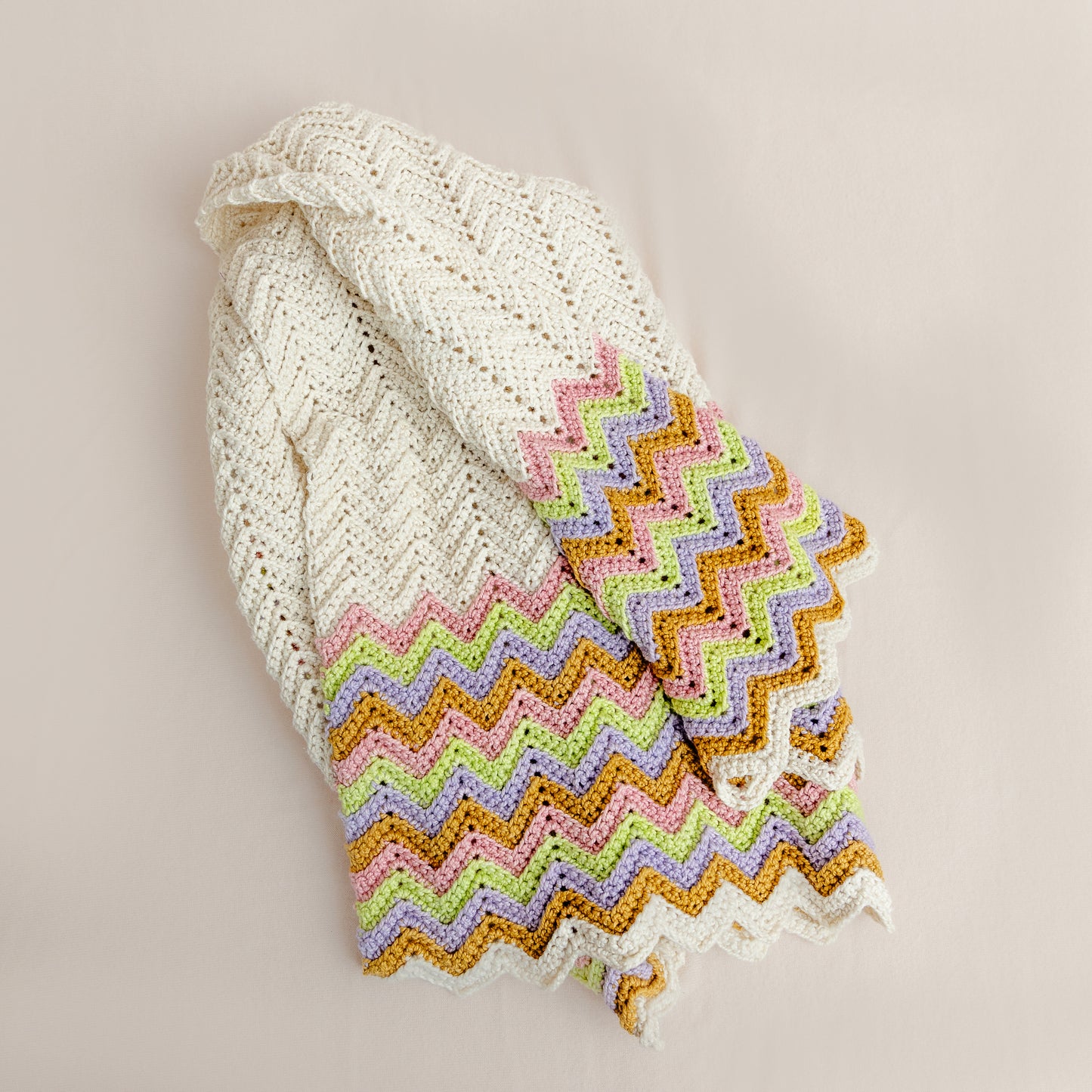 Crochet Baby Blanket - Organic Cotton