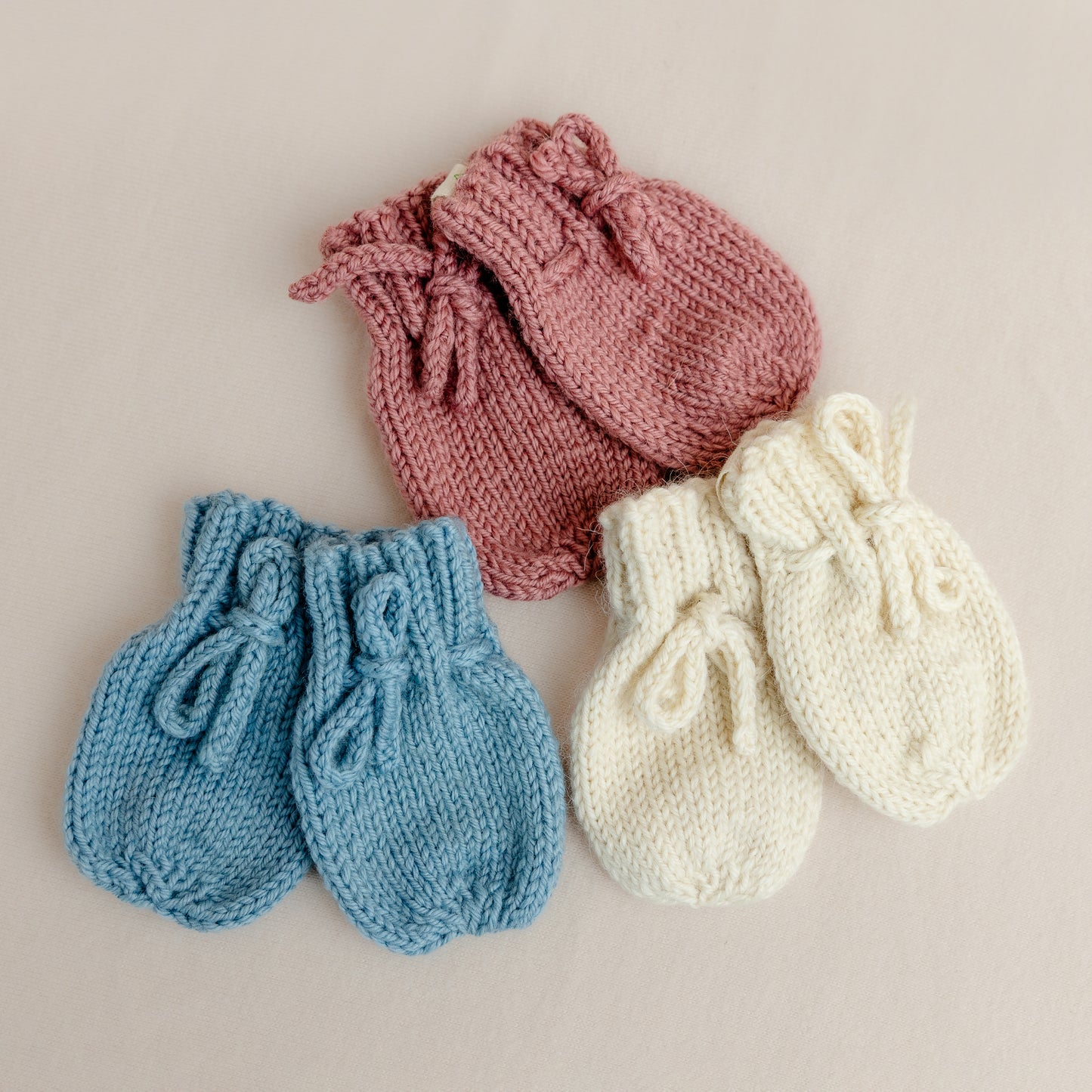 Baby Merino Mittens - 100% Fine Merino Wool