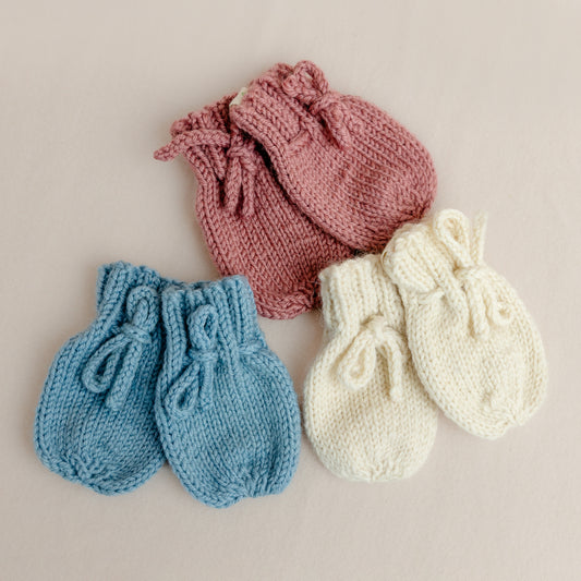 Baby Merino Mittens - 100% Fine Merino Wool