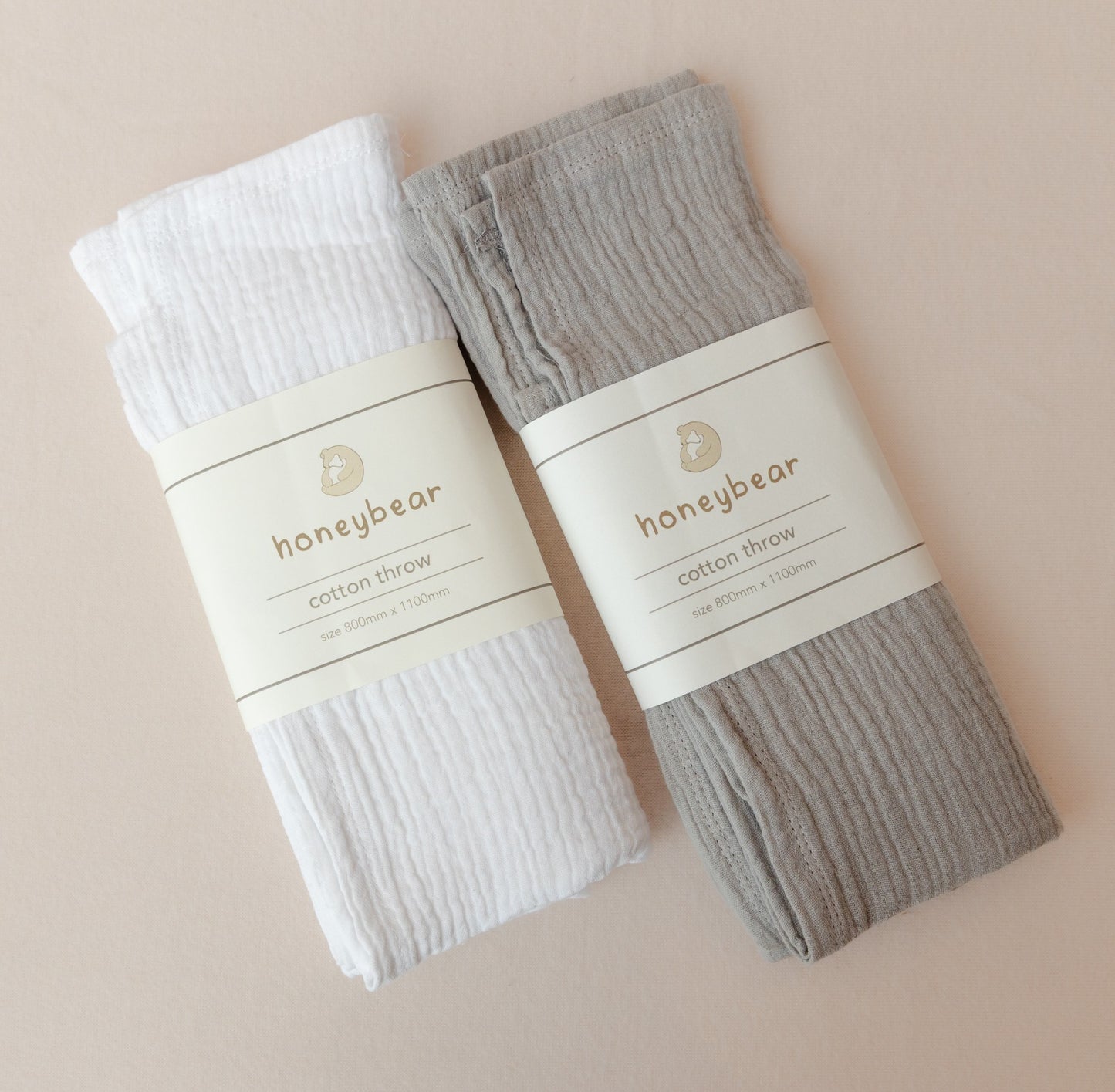 Muslin Blankets - Light Grey