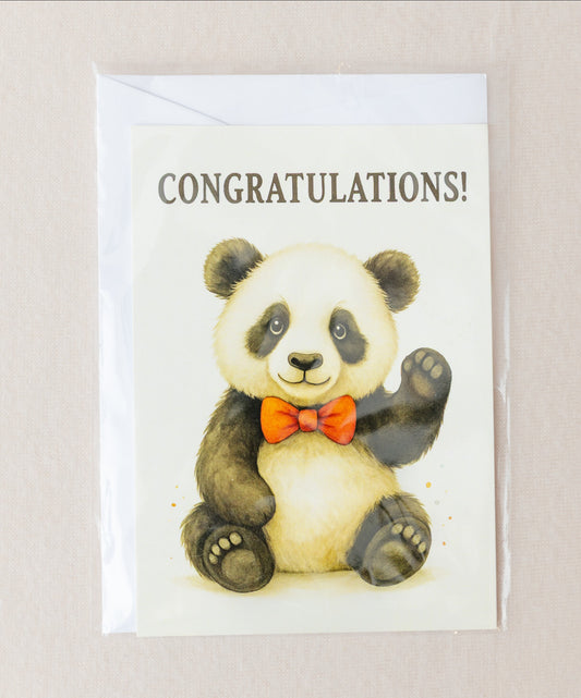 Panda Cards Congratulations