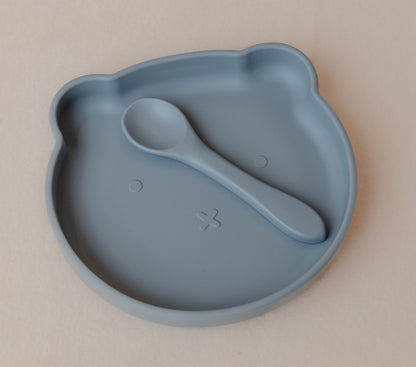 Silicone Plate And Spoon Set