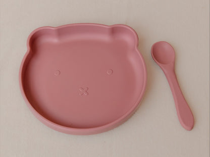 Silicone Plate And Spoon Set