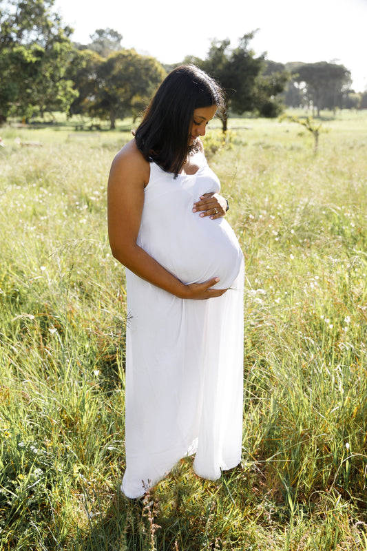 White Swing Maxi Dress