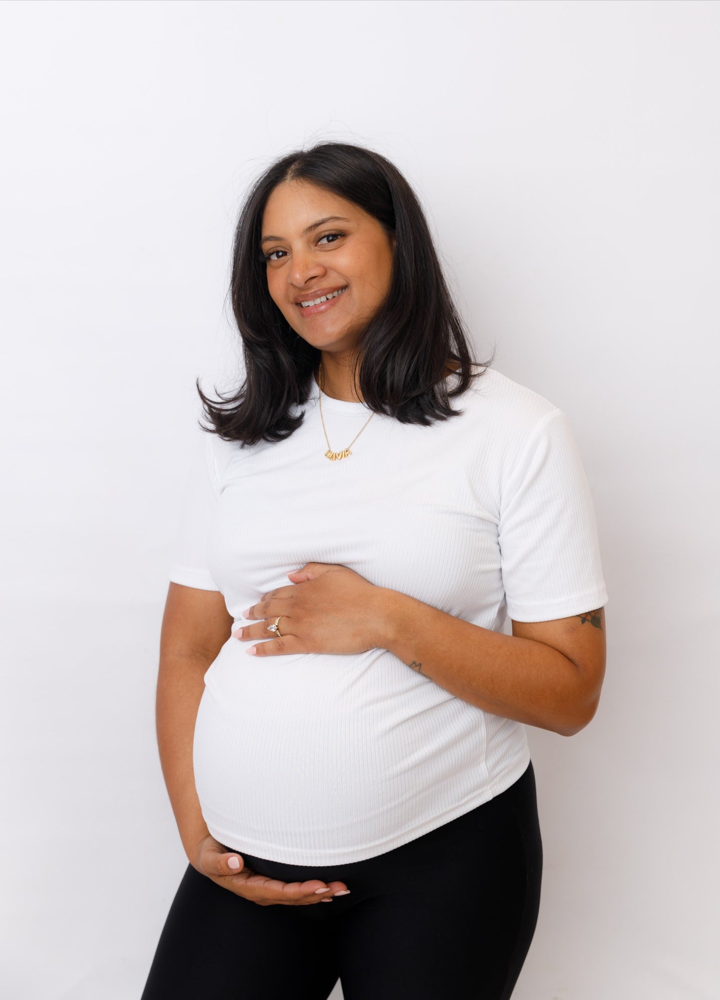 White Rib Top