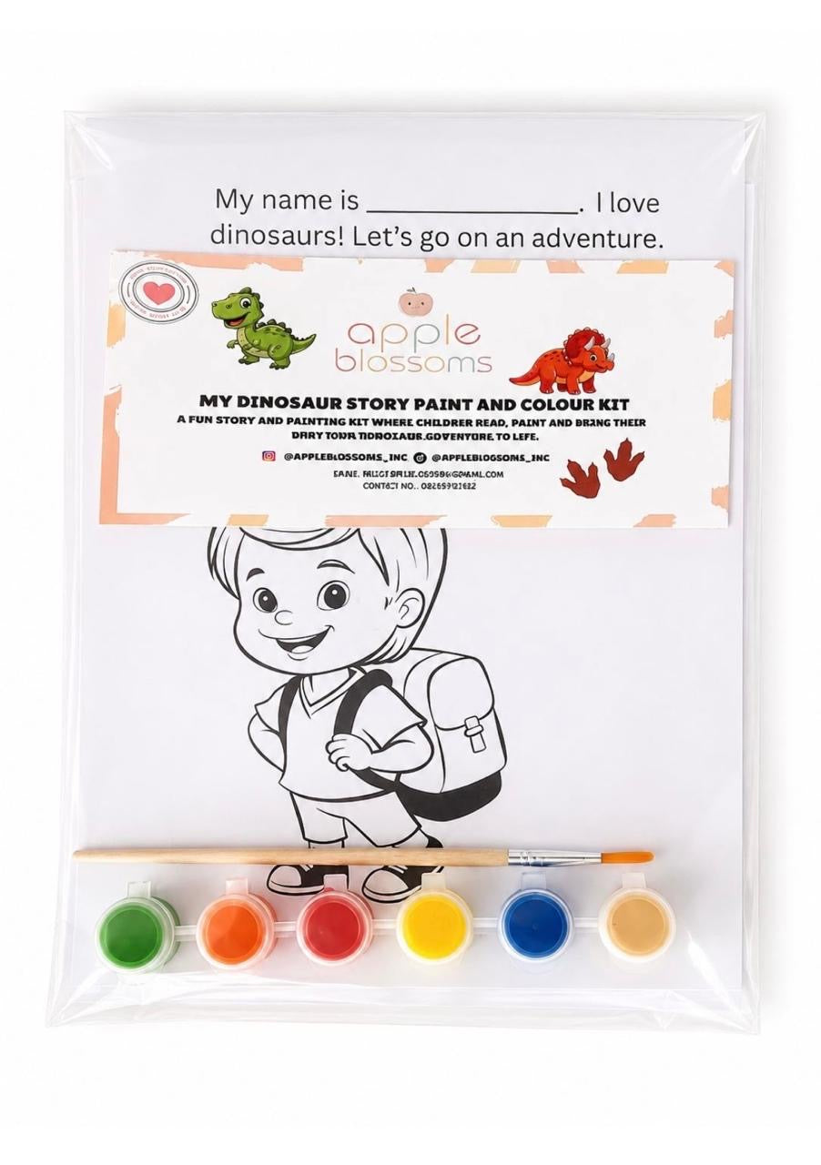 My Dinosaur Story Paint And Colour Kit