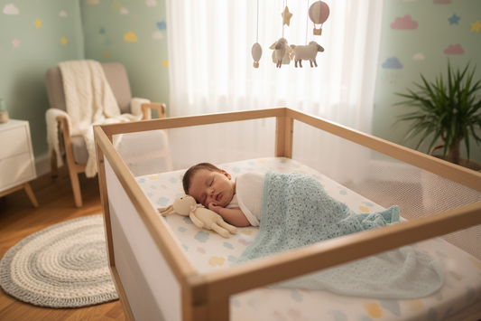 make it 1:1 aspect ratio and baby must be in a safe cot